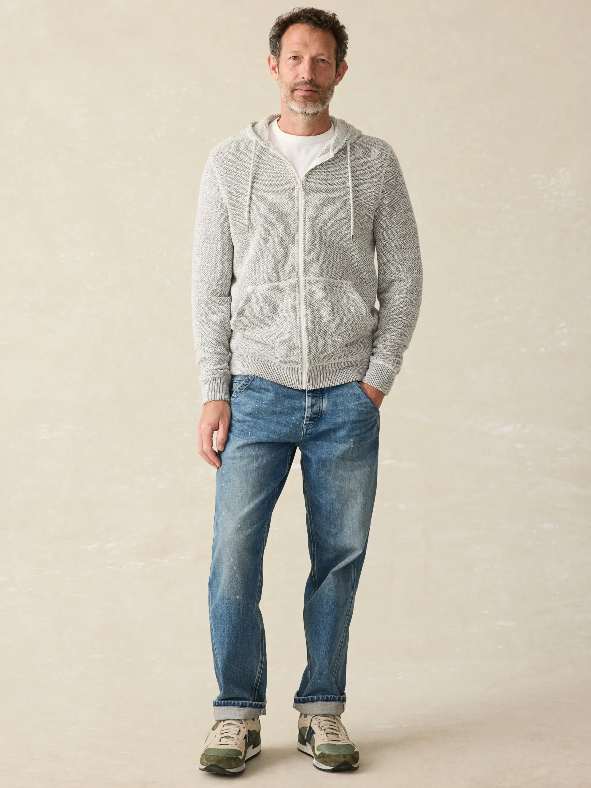 Faherty Brand Whitewater Full Zip Hoodie (Tall) -