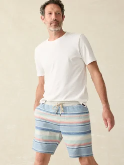 Faherty Brand Whitewater Stripe Sweatshort -