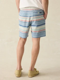 Faherty Brand Whitewater Stripe Sweatshort -