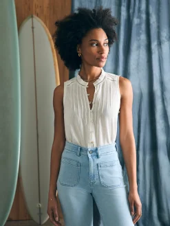 Women Faherty Brand Willa Sleeveless Top -