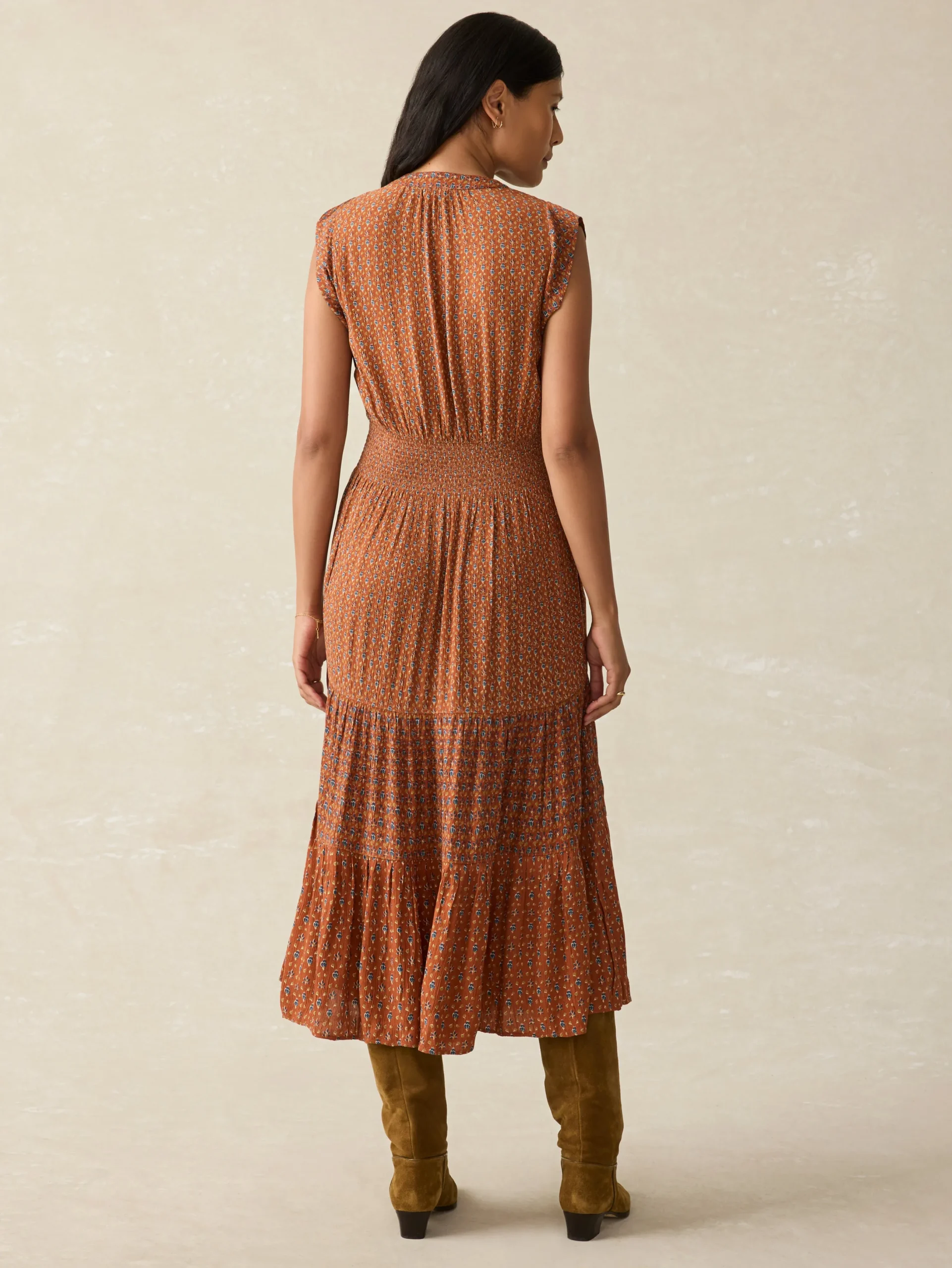 Women Faherty Brand Woodstock Midi Dress -